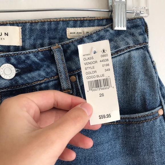 NWT NEW PACSUN mom jeans embroidered red rose boho dad 90s y2k high rise floral - Picture 5 of 11